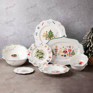 <span class=keywords><strong>Vaisselle</strong></span> en porcelaine céramique pour arbre <span class=keywords><strong>de</strong></span> Noël Ensembles <span class=keywords><strong>de</strong></span> <span class=keywords><strong>vaisselle</strong></span> en porcelaine pour 4/6 <span class=keywords><strong>personnes</strong></span> <span class=keywords><strong>Ensemble</strong></span> d'assiettes - Product Image 1