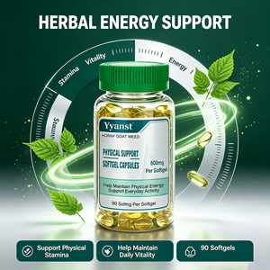 Cápsulas de Hierba de Cabra en Celo Extra Suaves 800mg 90 Unidades, Suplemento Herbal Vegetariano de Alta Fibra para Hombres, Ayuda a Mantener la Energía Física - Product Image 4