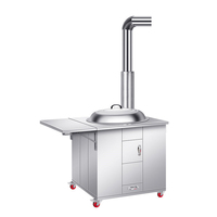 Casserole à soupe à bois pour usage domestique, nouveau modèle en acier inoxydable épaissi, brûleur unique, cuisinière extérieure sans fumée