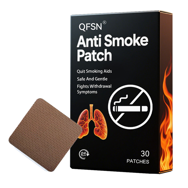 QFSN OEM Smoking Cessation Patches Natural Herbal Ingredients ISO Certified 2-Year Shelf Life Soothing Care & Herbal Ointments