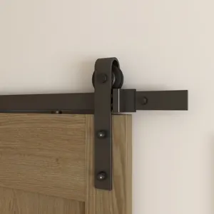 Face mounted American Style Wooden sliding Barn Door Hardware