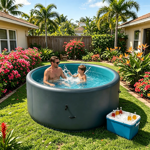 Piscina Inflable <span class=keywords><strong>Rectangular</strong></span> de Alta Calidad, Piscina Resistente, Instalación de Lujo para Ocio al Aire Libre - Product Image 3