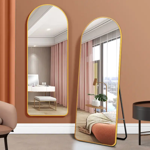 Tùy chỉnh hiện đại trang trí nội thất có kích thước lớn vòm đầy đủ cơ thể tường gương cong sàn Gương Đồ nội thất trang trí gương - Product Image 3