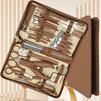 Kit de coupe-ongles professionnel luxueux et durable 42-en-1, en acier inoxydable, outils multifonctionnels pour les soins des pieds, pour bébés