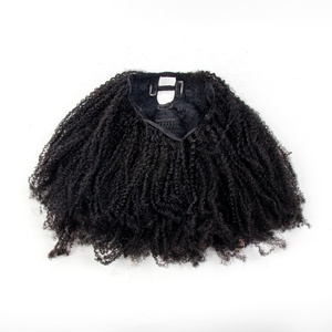 Perruques de Cheveux Humains Bouclés <span class=keywords><strong>Kinky</strong></span> 4B4C en U pour Femmes Noires, Perruque Brésilienne Afro Bouclée en V Cheveux Humains Densité 150% Vente en Gros - Product Image 3