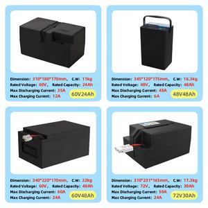 電動二輪車用、売れ筋商品、最大出力1200W、フラットバージョン、60V 20Ahリチウムバッテリー - Product Image 6