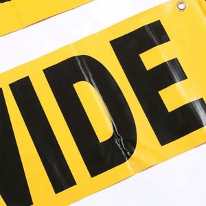 Lona de PVC de Alta Resistencia, Impresa con Serigrafía, Bandera de Seguridad Vial para Camiones, Señalización de Carga Sobredimensionada con Ganchos - Product Image 3