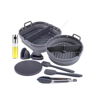 Lot de moules de cuisson carrés réutilisables en silicone antiadhésif, compatibles micro-ondes, pour la cuisson et comme doublures de pot, vente en gros - Product Image 1