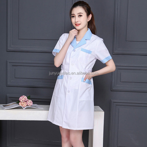 Đồng Phục Đại Học Dược Áo Khoác Trắng Tay Ngắn Cotton Thoáng Khí Thấm Mồ Hôi Cao Cấp Áo Choàng Bác Sĩ Phòng Thí Nghiệm Màu Trắng - Product Image 4