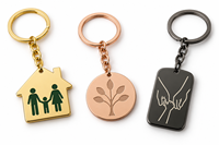 Ensemble d'étiquettes personnalisées symbole d'amour familial, porte-clés en métal durable, logo personnalisé, cadeau souvenir en gros, fabricant OEM ODM en vrac, porte-clés