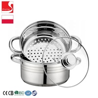 D'ustensiles de cuisine en acier inoxydable, 3 couches, Pot vapeur pour maïs, alimentation d'usine, nouveau