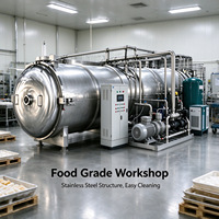 Sécheur par congélation commercial à haute efficacité, machine de lyophilisation alimentaire avec écran tactile PLC
