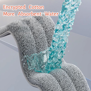 TIDYTECH Kit de serpillière et seau épais en microfibre sèche et humide sans mains avec ensemble d'essoreuse - Product Image 6