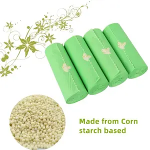 Compostable Custom Printed Colored Corn Starch PLA Biodegradable Plastic Trash Bag