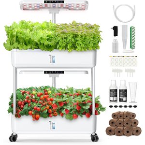 Sistema de Cultivo Vertical con Estantes de Múltiples Niveles y Panel LED para Plántulas de Interior, Microgreens y Agricultura Vertical - Product Image 1