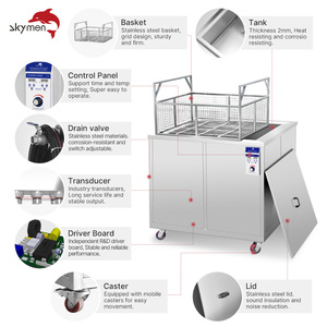 Nettoyeur à ultrasons industriel Skymen 360L, machine de nettoyage à ultrasons pour PCB, dégraissage des injecteurs métalliques, des carburateurs et des pièces de moteur - Product Image 5