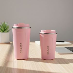 Botella de Agua para Auto y Oficina 2026, Taza de Café de Acero Inoxidable Aislada para Viaje con Tapa con Indicador de Temperatura - Product Image 1