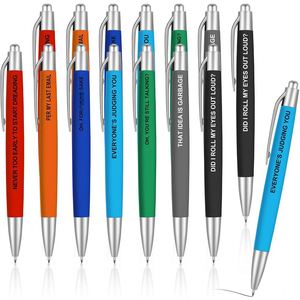 Bolígrafo Retráctil de Plástico con Recubrimiento de Goma Personalizado con Marca, para Regalos de Bienvenida en Hoteles, Obsequios Promocionales Económicos, Bolígrafo Personalizado - Product Image 1