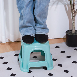 <b>Plastic</b> <b>Stool</b> 24x24x27 Cm Durable Non Slip Home Use Kids Adult Modern Design Mixed Colors - Product Image 2