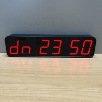 Horloge de gymnastique portable Batterie au lithium intégrée et aimant Compte à rebours Intervalle Course Boxe Gym Minuterie