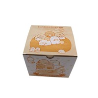 Boîte cadeau pliante artisanale jaune personnalisée en papier d'art de qualité supérieure avec gaufrage, échantillon gratuit, logo, pour ensemble de bols