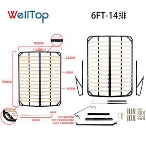 Распродажа, аксессуары для мебели, полноразмерный механизм газового подъемника, каркас кровати для хранения, металлический каркас кровати с деревянными опорными рейками - Product Image 5