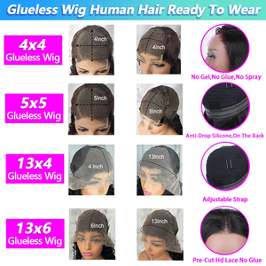 Peluca corta <span class=keywords><strong>Bob</strong></span> Pixie Cut Cabello humano Peluca frontal de onda profunda Peluca <span class=keywords><strong>con</strong></span> malla frontal rizada sin pegamento húmeda y ondulada 100% Cabello humano 6 "-8" - Product Image 6