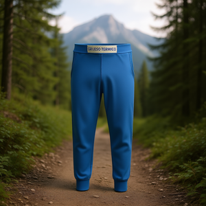 Pantalones de Forro Polar de 300 g/m², Cintura Elástica Gruesa, Absorben la Humedad, Ropa de Invierno para Exteriores, Unisex, Corte Regular, Color Sólido, Tejido de Punto - Product Image 3