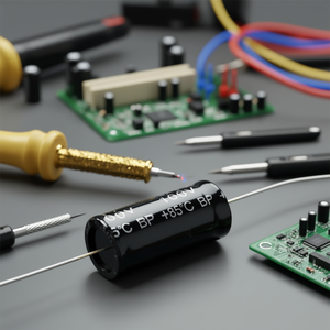 Condensador Electrolítico de Aluminio 10uF 100V Axial No Polarizado +85C BP - Product Image 2