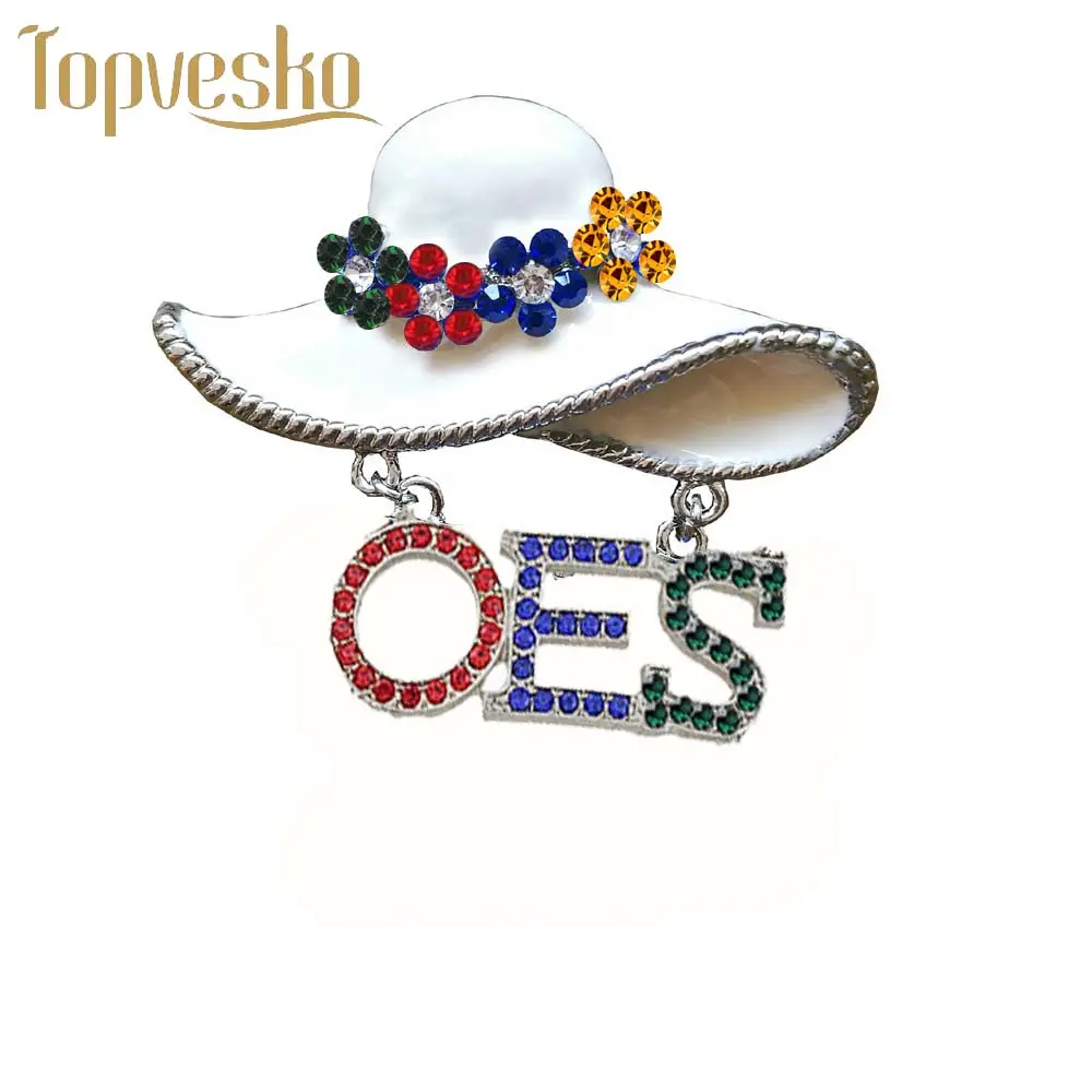 Mmassonic custom OES order of The Eastern Star Hat spille Pin Jewelry
