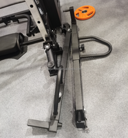 DINUO Rack de Potencia Multifuncional Todo en Uno con Smith Rack, Chest Fly, Leg Press y Sistema de Cable Cruzado con Brazos Oscilantes para Gimnasio en Casa