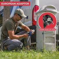 Adaptateur de prise Schuko vers prise industrielle 16A 3 broches vers prise européenne pour camping-car, caravane, camping