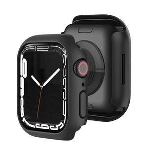 Étui de protection mat de luxe pour <span class=keywords><strong>Apple</strong></span> <span class=keywords><strong>Watch</strong></span>, série 8 7 6 <span class=keywords><strong>SE</strong></span> 5, pare-chocs en PC, 41 mm, 45 mm, 40 mm, 44 mm, pour IWatch, cadre rigide - Product Image 6