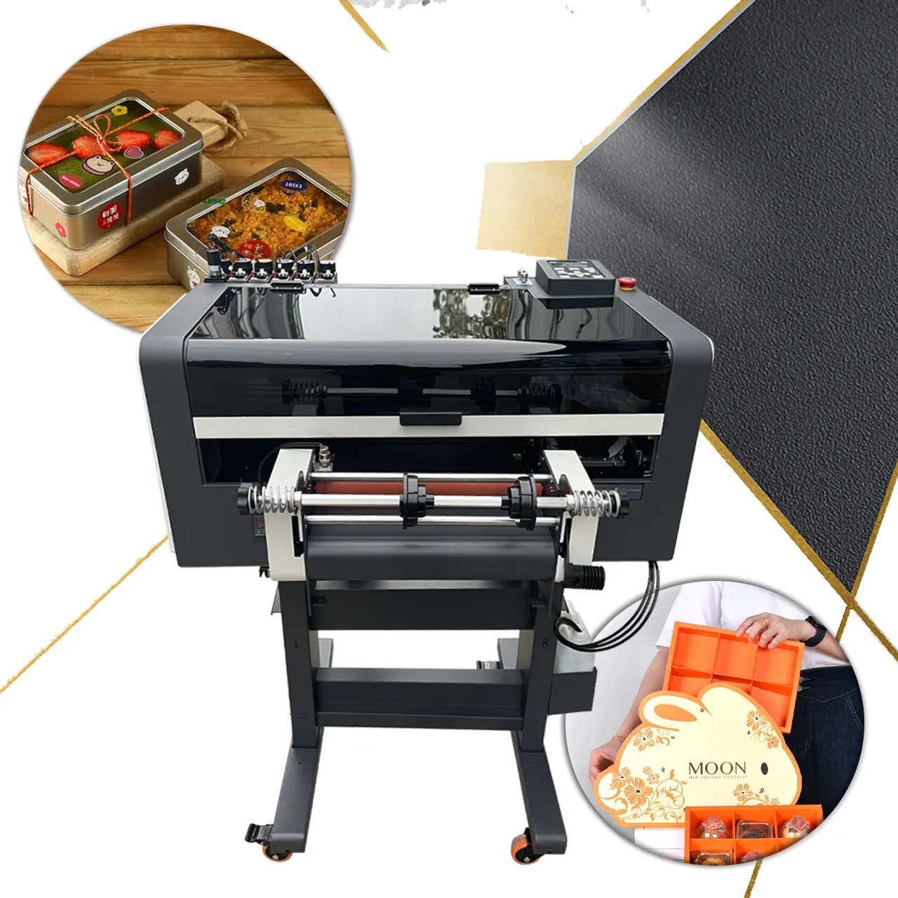 2400 Dpi Dtf Printer Alles In Een Uv Dtf Printer Machine Voor Bekers En Shir Met Inkt Uv Film Inkt