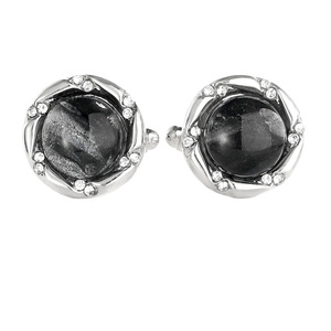 Newly Designed Alloy Round Diamond-studded Business <strong>Cufflinks</strong> for Men and Women Also <strong>Use</strong> Gift <strong>Cufflinks</strong> - Product Image 4