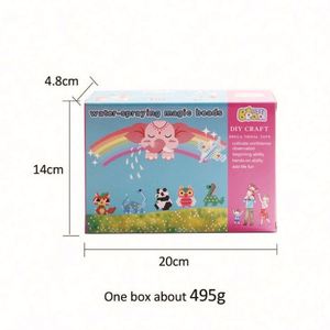 Kids Educational DIY Clay PVA Plastic Bead Kit with 24/36 Colors Water Fuse Set Magi Beads Pegboard for Children's <b>Slime</b> - Product Image 1