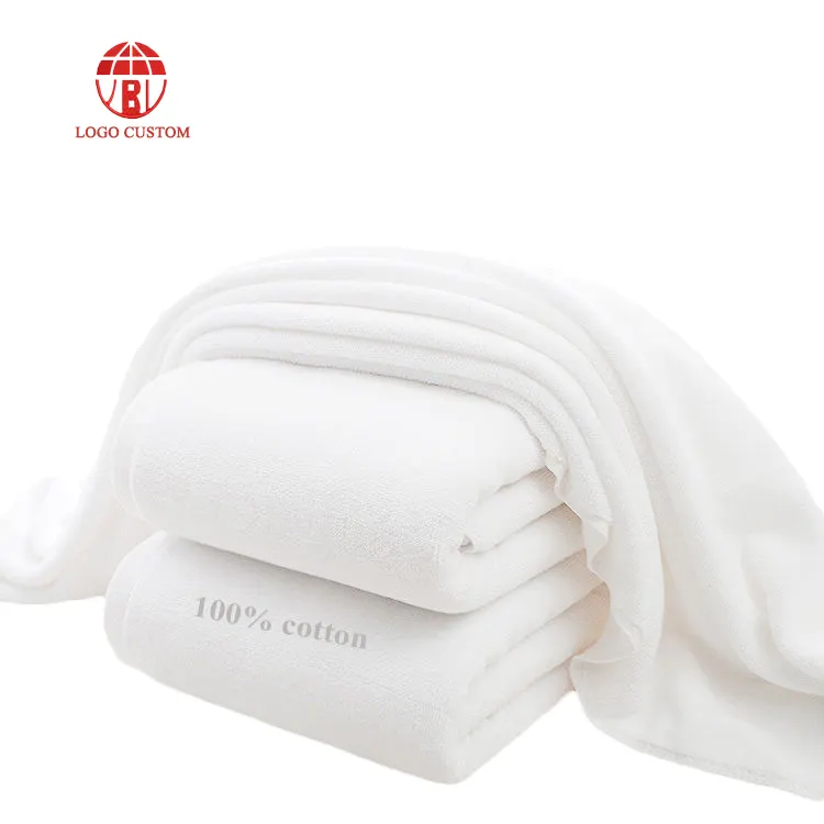 Высокое качество белый банные полотенца 100% хлопок 400-650GSM 100 Египетский хлопок гигантский банное полотенце с изготовленным на заказ логосом отель банное полотенце 70x140cm