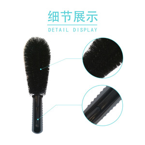 Cup <b>Brush</b> Nylon Black Multi Functional Kitchen <b>Cleaning</b> <b>Brush</b> For Glass And Pot Scrubbing - Product Image 5
