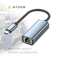 Convertisseur Hub Réseau Gigabit USB RJ45, Adaptateur Ethernet USB C Type C 3.0 vers 100/1000 Mbps