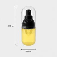 Flacon pulvérisateur portable de 50 ml à brume fine, format voyage, avec épaule plate, pour parfum de luxe et soins de la peau haut de gamme