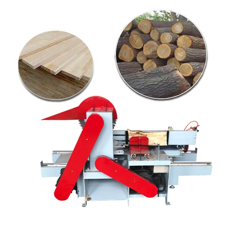 Xieli makineleri 500mm ağaç İşleme ahşap yuvarlak log ahşap tahta otomatik kayar masa taşıma 2 bıçakları