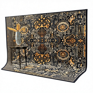 Nouveau Tapis 2025 pour Salon et Chambre à Coucher, Antidérapant, Style Vintage Chic Géométrique, <span class=keywords><strong>Nettoyage</strong></span> à Sec, Personnalisable, Épaisseur 9mm - Product Image 5