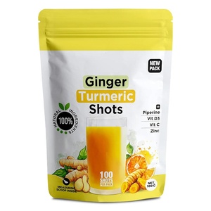 Compléments de gingembre et curcuma avec piperine, vitamine C, vitamine D3 et zinc – 100 portions de shots de curcuma et gingembre - Product Image 4