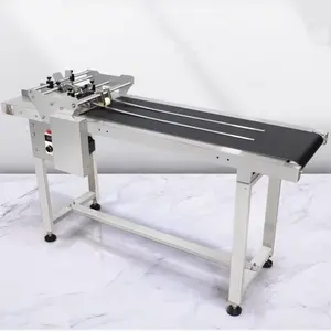 Mesin pencetak data otomatis penuh kecepatan tinggi mesin pencetak pengumpan bekas dengan konveyor