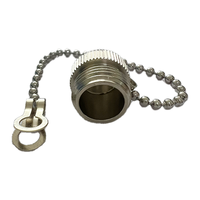 Capuchon anti-poussière M12 femelle à filetage externe avec chaîne, haute performance, protection optimale