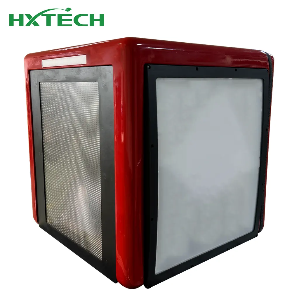 HXTECH FRP GPS Advertising LED Display Panel Screen Digital Signage and Delivery Box for Motorcycle Tail Boxes