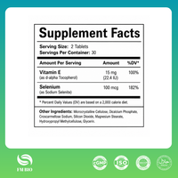 Comprimés de sélénium et de vitamine E, soutien nutritionnel pour l'immunité, formule personnalisable, complément alimentaire