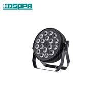 Projecteur de scène DL1815C 18x15W RGBWA UV LED PAR pour DJ, clubs, fêtes et mariages