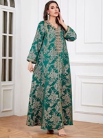 Robe pull en dentelle perlée pour femme, élégante, grande taille, ethnique, musulmane, moyen-orientale, longue, respirante et ample pour l'été
