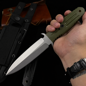 Cuchillo Táctico de Hoja Fija, Acero 440C, Mango de Micarta, para Supervivencia al Aire Libre, Camping, Bushcraft, Caza - Product Image 2